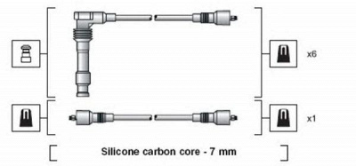 MAGNETI MARELLI 941318111048 -  Комплект проводов зажигания